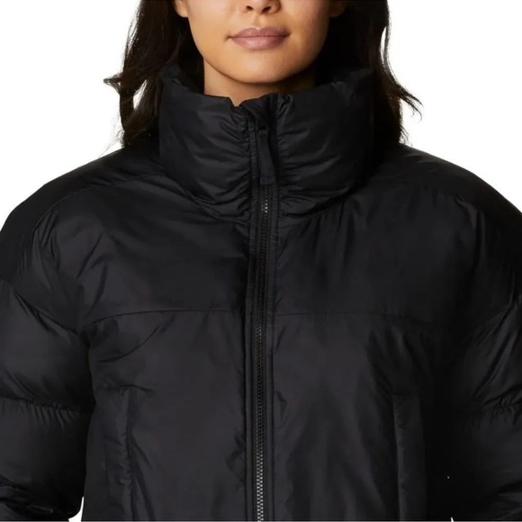 Columbia Women's Pike Lake Cropped Puffer winter Jacket - Black NWT - Picture 2 of 7